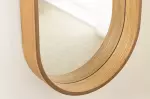 Oválné zrcadlo PORTRAIT 165 CM dubová dýha