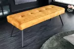 Lavice BOUTIQUE 100 CM tmavě žlutá samet