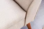 Lavice SCARLETT 90 CM béžová texturovaná tkanina