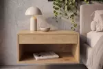 Závěsný noční stolek PURE 50 CM krémový masiv mango Závěsný noční stolek PURE 50 CM krémový masiv mango