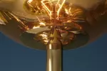 Stojací lampa LIQUID DIAMOND 170 CM zlatá