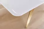 Jídelní stůl ART LIVING 200 CM bílá/zlatá mramor