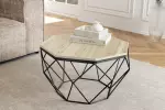 Konferenční stolek DIAMOND 70 CM béžová/černá