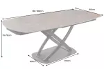 Jídelní stůl INCEPTION BRONZE 130-190 CM keramika rozkládací