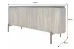 Komoda ADLON 170 CM mramor / masiv mango