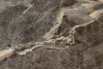 Jídelní stůl UNIQUE 200 CM šedý mramor/dýha ořech