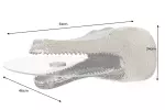 Nástěnný odkládací stolek WILDLIFE CROCODILE 60 CM stříbrná