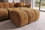 Taburet CLOUD 100 CM tmavě žlutý samet Taburet CLOUD 100 CM tmavě žlutý samet