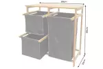 Koš na prádlo LAGOON SPA 70 CM bambus přírodní/tmavě šedá Koš na prádlo LAGOON SPA 70 CM bambus přírodní/tmavě šedá