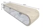 Závěsný televizní stolek ORGANIC 160 CM masiv akácie/kamenná dýha