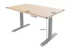 Výškově nastavitelný psací stůl OAK DESK 120 CM dubový vzhled