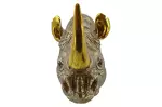 Nástěnná dekorace RHINO 40 CM zlatá