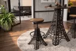 2SET barová židle PARIS 47-77 CM masiv mango