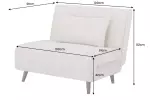Rozkládací křeslo SMART MULTIFUNCTION 100 CM zelená manšestr