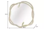 Nástěnné zrcadlo WILDLIFE SNAKE L 50 CM zlatá