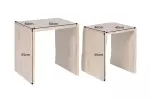 2SET odkládací stolek MAMMUT 50/40 CM masiv akácie