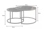 2SET konferenční stolek ELEGANCE AURORA ORO 75 CM keramika 2SET konferenční stolek ELEGANCE AURORA ORO 75 CM keramika