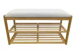 Botník ZEN-BO 80 CM bambus přírodní/béžová Botník ZEN-BO 80 CM bambus přírodní/béžová