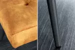 Lavice BOUTIQUE 100 CM tmavě žlutá samet