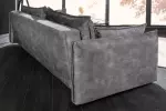 Rozkládací pohovka APARTMENT 3M 215 CM šedá samet Rozkládací pohovka APARTMENT 3M 215 CM šedá samet