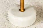 Odkládací stolek TRAYFUL 60 CM zlatá/bílý mramor