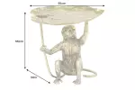 Odkládací stolek WILDLIFE MONKEY 55 CM zlatý
