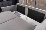 Rozkládací pohovka APARTMENT 3M 215 CM šedá manšestr