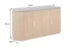 Komoda VENEZIANO 170 CM zelený mramor/masiv mango Komoda VENEZIANO 170 CM zelený mramor/masiv mango
