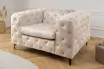 Křeslo MODERN BAROCCO šampaňská samet