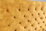 Postel CHESTERFIELD LUX 160x200 CM tmavě žlutá samet