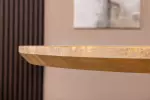 Oválný jídelní stůl ART DECO 220 CM krémový masiv mango