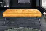 Lavice BOUTIQUE 100 CM tmavě žlutá samet