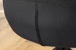 2SET jídelní židle SIGNATURE černá pravá kůže otočná