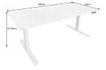 Výškově nastavitelný psací stůl WHITE DESK 140 CM Výškově nastavitelný psací stůl WHITE DESK 140 CM