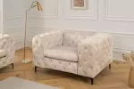 Křeslo MODERN BAROCCO šampaňská samet