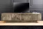 Televizní stolek ART DECO II GREY 200 CM masiv mango