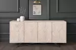 Komoda METROPOLITAN 3D 170 CM bílá masiv mango