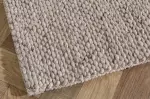 Koberec WOOL 240x160 CM stříbrně šedá vlna