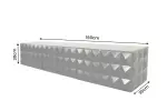 Závěsný televizní stolek VULCANO 160 CM černý masiv mango Závěsný televizní stolek VULCANO 160 CM černý masiv mango