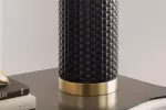 Stolní lampa ELEGANCIA 70 CM černá/bílá keramika