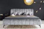 Postel AMSTERDAM 180x200 CM šedá samet