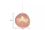 Stropní svítidlo LIQUID DIAMOND 35 CM měděná