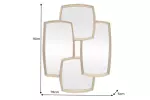 Nástěnné zrcadlo QUADRA 90 CM zlaté