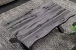 Konferenční stolek WILD 90 CM vzhled šedý divoký dub