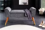 Lavice SCARLETT 90 CM antracitová colin bouclé