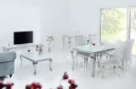 Jídelní stůl MODERN BAROCCO 200 CM bílý