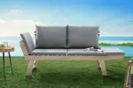 Zahradní lavička MODULAR GREY 152 CM masiv akácie