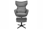 Křeslo VOGUE šedá samet otočné Křeslo VOGUE šedá samet otočné