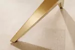 Konferenční stolek ART LIVING 130 CM bílá/zlatá mramor