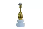 Stolní lampa s nastavitelným stínidlem STONES OF ZEN 45 CM bílá/zlatá Stolní lampa s nastavitelným stínidlem STONES OF ZEN 45 CM bílá/zlatá